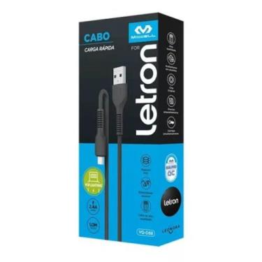 Imagem de Cabo Lightning Pvc 1m Preto Vq-d88 - Leonora