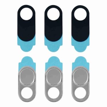 Imagem de Cryfokt Adesivo de Câmera Com Tampa de Lente de Metal para Proteção de Privacidade da Webcam para Tablets de Smartphone - Fino e Fácil de Usar, Ideal para Indivíduos e Empresas (Prata)