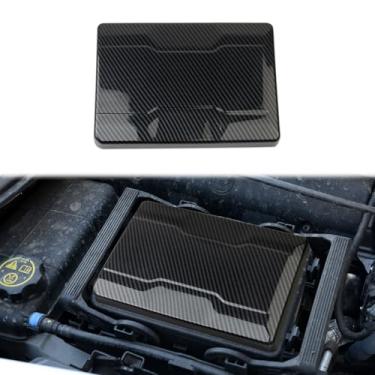 Imagem de Korlot Acessórios de acabamento da tampa da caixa de fusíveis do capô do motor estilo fibra de carbono para Chevrolet Corvette C7 2014-2019