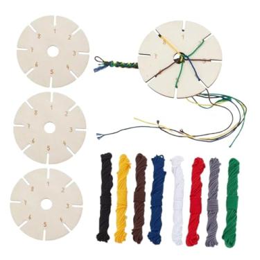 Imagem de Colaxi Kit de placa trançada redonda para pulseiras, ferramenta para fazer pulseiras e colares.