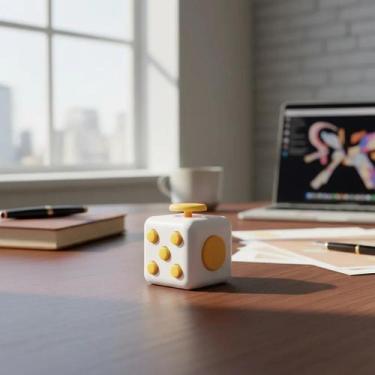 Imagem de Cubo Anti Stress Ansiedade Alívio Sensorial - generic, Amarelo