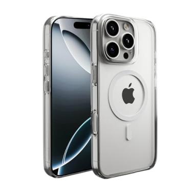 Imagem de Capes Capa Clear Armour para iPhone 16 Pro, não amarela, resistente a arranhões, fina e fina, compatível com capa traseira Magsafe, capa traseira transparente de policarbonato completo com proteção
