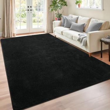 Imagem de Chicrug Tapetes minimalistas laváveis de 10 x 15 cm para quarto, sala de estar, sala de aula, tapete moderno de espuma viscoelástica macia para berçário infantil, tapete interno de camada baixa para