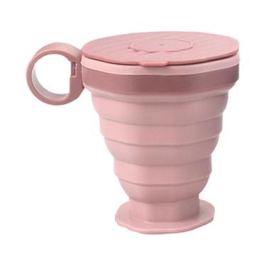 Imagem de Copo dobrável, copos dobráveis para viagens | Copo para enxaguatório bucal reutilizável - Copo de viagem reutilizável, copo de acampamento, garrafa de água de bolso à prova de vazamentos para bebida