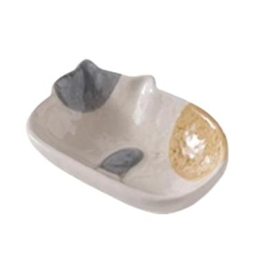 Imagem de prato de lanche Pratos de cerâmica para molho são ideais para soja, ketchup, barbecue ou outros condimentos tigela de sopa