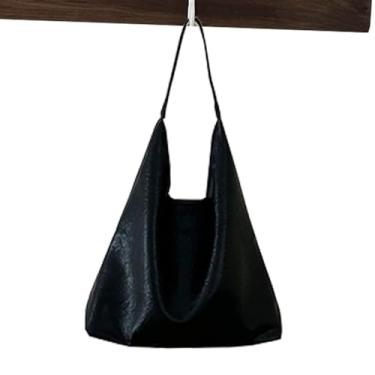 Imagem de Sacola de couro, bolsa de couro feminina,Bolsa de ombro para mulheres - Bolsa de couro diária para mulheres, bolsa de ombro grande para negócios, viagens