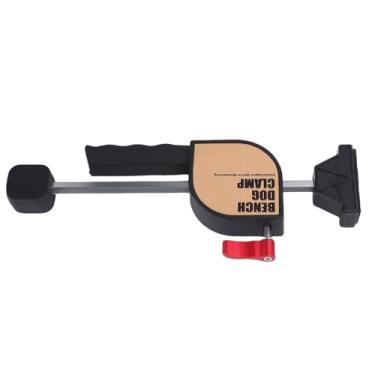 Imagem de Naroote Braçadeira para Cães de Bancada, 2 Peças de Elementos de Fixação de Bancada para Carpintaria Com Parafuso Ajustável e Almofada de Borracha, para Fresagem, Perfuração, Serragem,