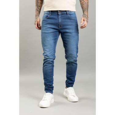 Imagem de Calça Jeans Skinny Masculina Marmorizada Escuro Dialogo-Masculino