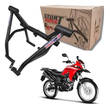 Imagem de Protetor de Motor Street Cage Stunt Race para XRE 190 e Bros 160 Aço Carbono Preto Brilhante