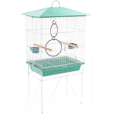 Imagem de Gaiola Viveiro Calopsita com e sem Bandejas Laterais C/Pé Grande Agapórnis Aves Mansas(VVEIRO STAR - TIFFANY SEM ABA)