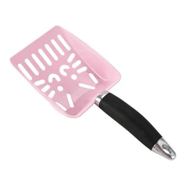 Imagem de Fxzqgnh Pá para Areia de Gato, Peneira para Fezes de Gatinho, Cabo Confortável, Peneira para Fezes, Acessórios para Caixa de Areia de Gato, Pá de Rede, Rosa
