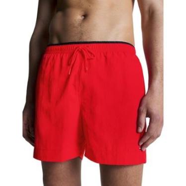 Imagem de Short Tommy Hilfiger Masculino Medium Drawstring Embroidered Vermelho-Masculino