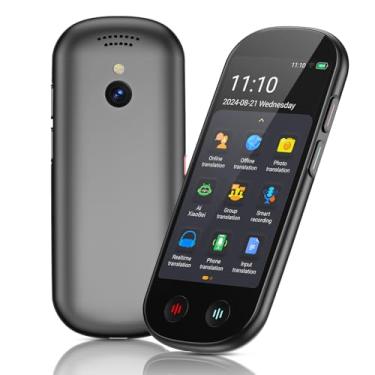 Imagem de Dispositivo tradutor de idiomas sem necessidade de WiFi, Tradutor Ai ChatGPT atualizado, dispositivo tradutor bidirecional instantâneo de mais de 150 idiomas, offline/gravação/tradução de foto/voz em