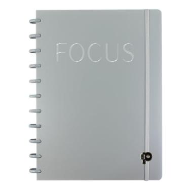 Imagem de Caderno de Disco Universitário (Grande) Disco G Focus Silver 140 Folhas Pop Disc