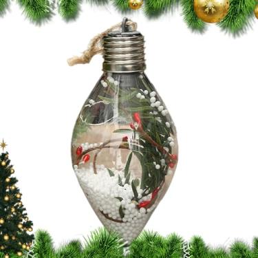 Imagem de Bolas de Natal Decorativas,Decoração Pendente Iluminada de 13 Centímetros | Enfeite De Árvore - Decoração Para Casa Interior Festas De Feriado Inverno Janela Parede Exposição