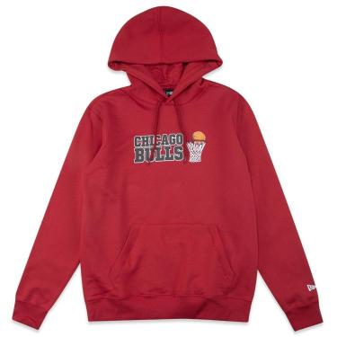 Imagem de Moletom New Era Plus Size Canguru Fechado NBAChicago Red Bulls Masculino-Masculino