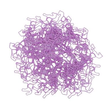 Imagem de KUIDAMOS Clipes de Papel de Metal Em Forma de Cavalo, Suporte Forte para Organização de Documentos para Material de Escritório, 100 Peças Com Caixa de Armazenamento (Roxo claro)