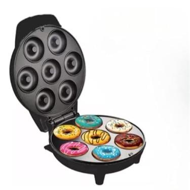 Imagem de MáQuina De Donuts PortáTil – Mini MáQuina De Donuts, A Escolha Ideal Para O Café Da Manhã E Lanches(Preto)