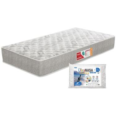Imagem de Kit Colchão Solteiro Prorelax Espuma D33 14x88cm, Solteiro Padrão