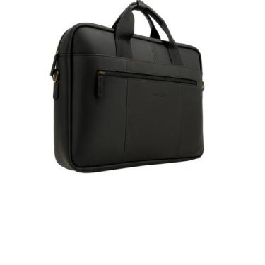 Imagem de Pasta Executiva Masculina de Couro Zup, Preto