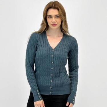 Imagem de Casaco Aishty Cardigan com Botão Feminino-Feminino
