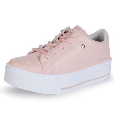 Imagem de Tênis FEMININO Ramarim Plataforma Sola Alta 23-97123 Original, Off whi