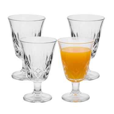 Imagem de Jogo 4 Taça De Vidro Para água Suco Turim Lotos Em Casa Tem 230ml