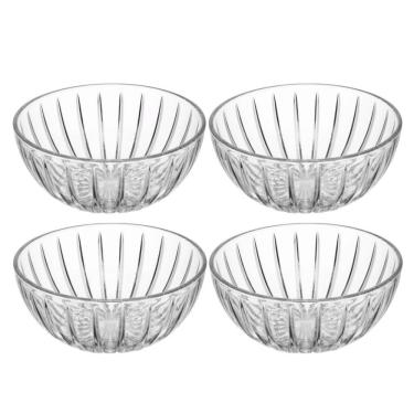 Imagem de Jogo 4 Bowl De Cristal Ecológico Mini Tigela Cumbuca Transparente Wolff 100ml