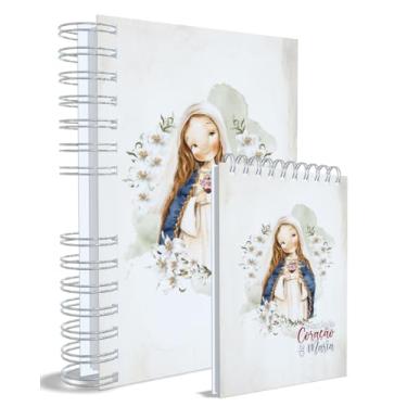 Imagem de Agenda Católica 2026 + Bloco de Anotações, Imaculaco Coração de Maria, Azul, Capa 3