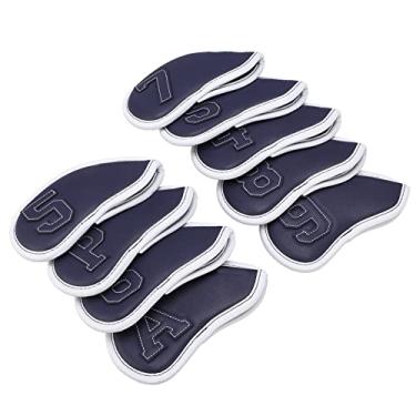 Imagem de KIMISS 9 Unidades de Capas de Cabeça de Ferro à Prova d'água | Mangas Protetoras de Protetor Solar Com Forro Grosso de Pelúcia | Design de Etiqueta Transparente e Gancho e Laço para Ajuste Seguro