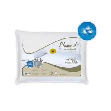 Imagem de Travesseiro Plumasul 100% Plumas de Ganso Percal 233 Fios 45 x 65 cm - Branco Branco