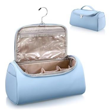 Imagem de Organizador de Acessórios para Secador Cabelo e Chapinha Viagem Portátil Case Armazenamento em PU com Gancho Casa Hotel Salão Beleza