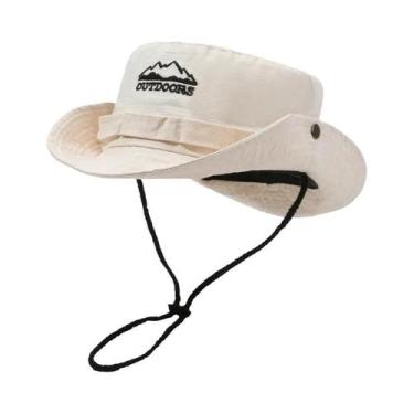 Imagem de Chapéu Balde de Aba Larga Masculino - Proteção UV, Respirável, Ideal p