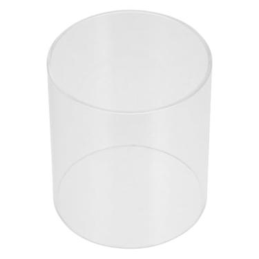 Imagem de HOOTNEE Capa de tubo de vidro Hurricane manga cilíndrica design à prova de vento para decoração de casa