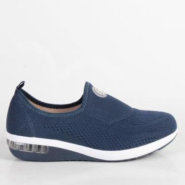 Imagem de Tênis Modare Casual Slip On C/Bolha 7320217 Preto, Marinho, 89521, 37