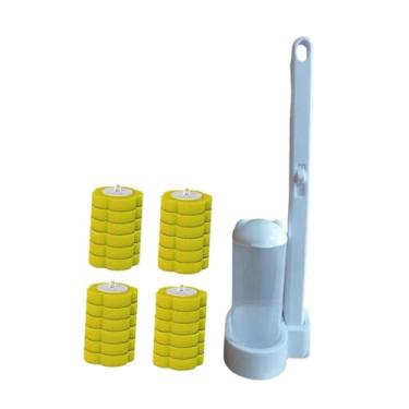 Imagem de Generic Escovas de vaso sanitário, refis para limpeza doméstica, Amarelo