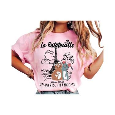 Imagem de Camiseta Remy Emile Ratatouille Aventura Em Paris França Restaurante D