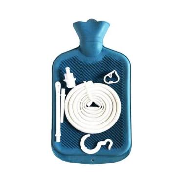 Imagem de Kit De Bolsa De Enema De Borracha De 2L Com Mangueira, Válvula, Sering