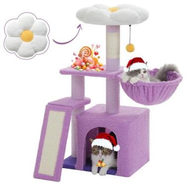 Imagem de Árbol para Gatos PETEPELA Flor para Gatos de Interior con Rampa para R