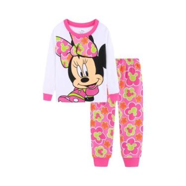 Imagem de Conjunto De Pijamas Minnie Para Meninas Primavera Outono Roupas De Dor