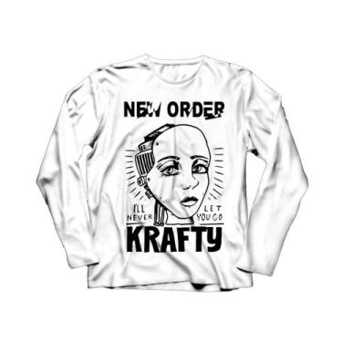 Imagem de Camiseta Manga Longa Feminina New Order - Ultrav Store, Branco, GG