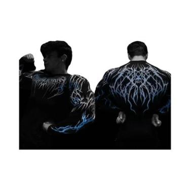 Imagem de Camiseta De Compressão Masculina De Secagem Rápida E Respirável Com Es