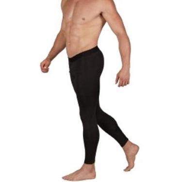 Imagem de Calça Térmica Masculina Lisa Esportiva Compressão Básica Segunda Pele 
