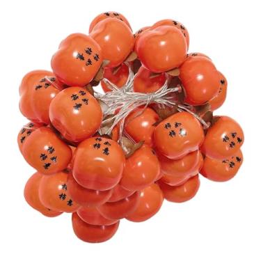 Imagem de FashionCha Luzes de Cordão em Formato de Caqui, Leves E Decorativas para O Ano Chinês, Perfeitas para Festas em Casa, No Pátio, No Quintal E em Ambientes In, 7cm 10m 80 Palavras de Led, Tamanho real