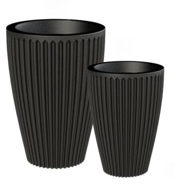 Imagem de Kit Vaso De Planta Decorativo Família(Black Piano)