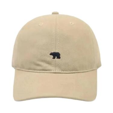 Imagem de Boné De Beisebol Ajustável Unissex Em Algodão Com Bordado De Urso Pola