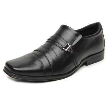 Imagem de Sapato Social Masculino Couro Legítimo Conforto BR2 - 935 - Preto - BR