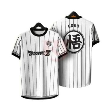 Imagem de Camiseta Masculina Dragon Ball Z Goku Com Estampa 3D, Símbolo Kanji, L