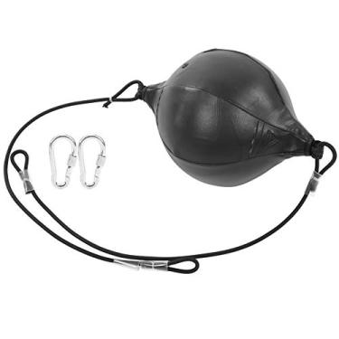 Imagem de aqxreight Bolsa Inflável de Couro PU para Treinamento de Boxe, Corda Elástica de Muay Thai e Artes Marciais para Exercícios Em Casa ou na Academia (Preto)