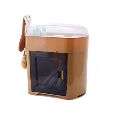 Imagem de Escorredor de pratos e tábua de drenagem com tampa de tampa, escorredor de louça, escorredor de pratos de cozinha, escorredor de louça, rack de tigela (A)